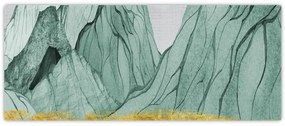 Obraz - Smaragdové hory N⁰1 (120x50 cm)