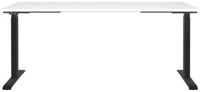 Pracovný stôl s elektricky nastaviteľnou výškou s bielou doskou 80x180 cm Jet – Germania