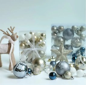 Vianočné guľky - SYSD1688-046 (36ks)