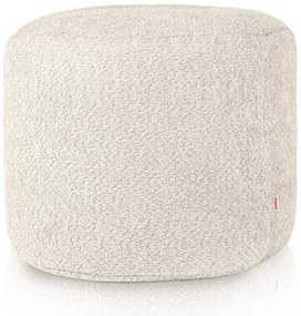 Taburetka Cilindro Ecru bouclé