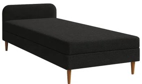 Čalúnená válenda BRISBANE 110x200 cm čierna
