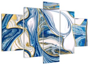 Obraz - Vlny z mramoru (150x105 cm)