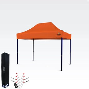 BRIMO Nožnicový párty stan EXCLUSIVE oceľ 2x3 m bez stien oranžový