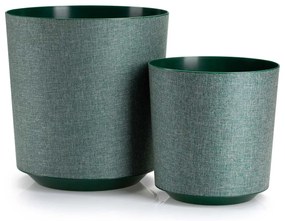 PLASTOVÝ KVETINÁČ ALOE TX 25,5X27 CM TMAVOZELENÁ