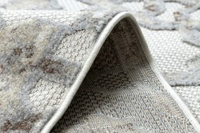 Koberec SOLE D3882 Ornament - ploské tkanie béžový / sivý