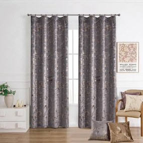 Záves na páske GOLDY VET479/4/210GSM 140x250 cm sivý