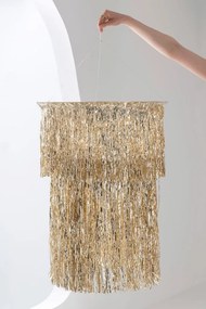 Tienidlo na lampu so vinylovými strapcami Chandelié XL - Ø 80*100 cm