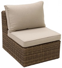 Deokork Ratanový stredový diel BORNEO LUXURY (hnedá)
