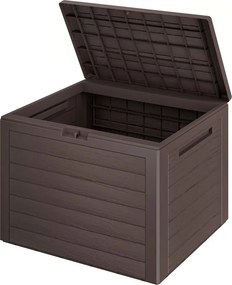 Úložný box WOODEBOX - 190L, 78x44x55cm, tmavo hnedá Prosperplast