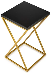 STOJAN NA KVETINÁČ LOFT6 40X24X24 CM ZLATÁ/ČIERNA
