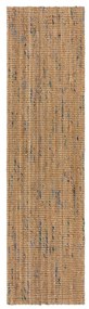 Ručne tkaný jutový behúň v modro-prírodnej farbe 60x230 cm Jute Boucle Blue – Flair Rugs