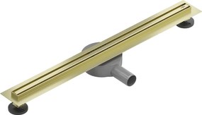 Mexen Flat 360° Slim sprchový žľab 70 cm, zlatá matná, 1A41070