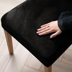 Čierny napínací poťah na stoličku 48 cm Sento – Restilo