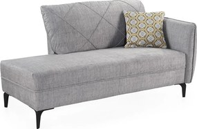 Lenoška-pohovka Novara, šedá látka