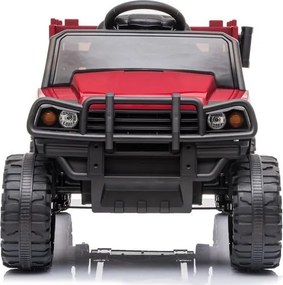 LEAN CARS Batériové autíčko BDM0926 LED MP3 diaľkové červené