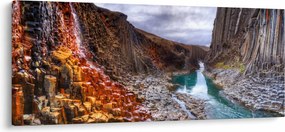 Obraz - kaňon Studlagil (120x50 cm)