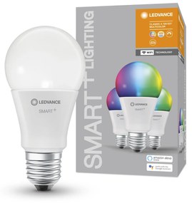 LEDVANCE Sada 3x inteligentná LED žiarovka SMART+ WIFI, E27, A100, 14W, 1521lm, 2700-6500K, teplá-studená biela, RGB