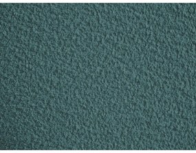 Tyrkysovomodrá podnožka z textílie bouclé Tina – Bobochic Paris