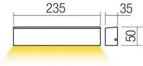 Redo 90394 - LED Vonkajšie nástenné svietidlo OMNIA LED/12W/230V 3000K IP54 šedá