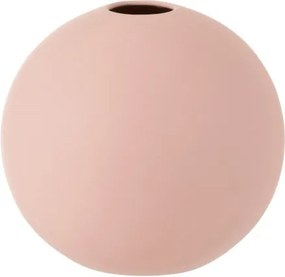 Ružová keramická váza Ball - Ø 25 * 23,5 cm
