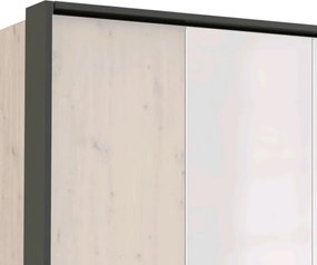 Paspartový rám k šatníkovej skrini Coventry, 228 cm, antracitová oceľ