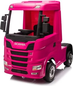 LEAN CARS Elektrické auto na batérie Scania 500R HL698 ružové 4x4