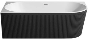 Voľne stojaca vaňa Nox Black 170x80x58 ľavý