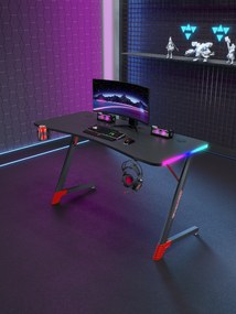 Herný stôl BG01 čierny 140 cm