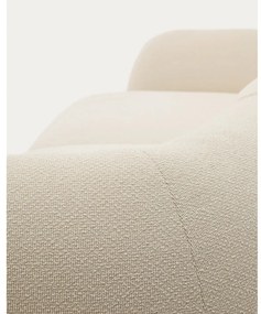 Krémová ženilková rohová pohovka (pravý roh/s leňoškou) Martina – Kave Home