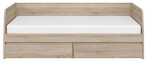 Jednolôžková posteľ 90 cm Nordanas 28 (dub sonoma) (s roštom) (s úl. priestorom). Vlastná spoľahlivá doprava až k Vám domov. 1097190