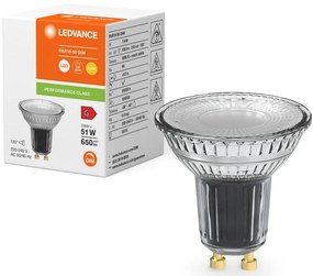 LED žiarovka GU10 7,9W = 51W 650lm 3000K Warm 120° DIM LEDVANCE