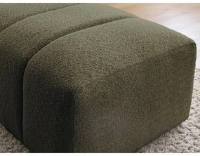 Zelená podnožka z textílie buklé Annecy – Bobochic Paris