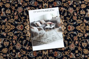 Koberec NAIN Ruža, rám 7177/51011 béžovo/ čierny