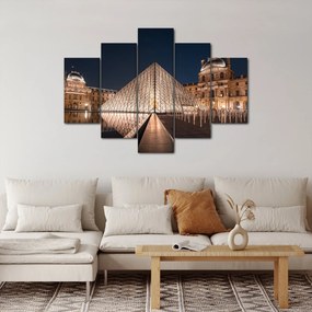 Obraz - Louvre v noci (150x105 cm)