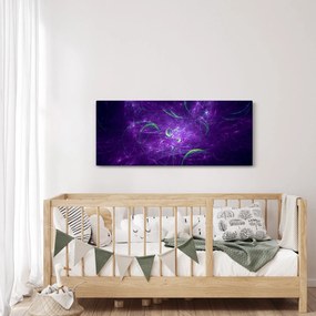 Obraz - fialová abstrakcia (120x50 cm)
