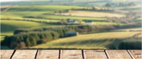 Obraz - Výhľad na krajinu (120x50 cm)