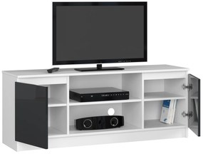 TV stolík Dariel  (biela + grafit lesk). Vlastná spoľahlivá doprava až k Vám domov. 1069773
