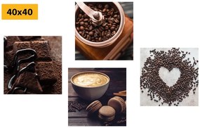 Set obrazov pre milovníkov kávy - 4x 60x60