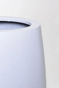 Kvetináč MAGNUM, sklolaminát, výška 100 cm, biely mat