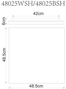 Globo 48025WSH - LED Stmievateľné stropné svietidlo LED/24W/230V Wi-Fi Tuya + DO