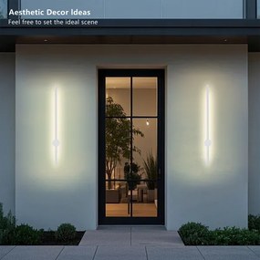 BRILAGI - LED vonkajšie nástenné svietidlo AURA LED/12W/230V 3000K IP54 65 cm biele CRI 90