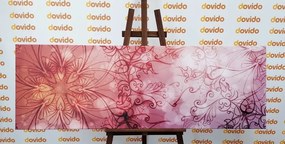 Obraz kvetinová Mandala - 150x50