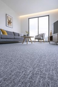 Vopi, Metrážny koberec Alassio modrošedý - neúčtujeme odrezky z role, na mieru, šíře 1,33m,1m,2m,3m,4m,na mieru, neúčtujeme odrezky, modrá, filc, detská izba