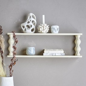 Bloomingville Drevená polica Salino White 80 cm