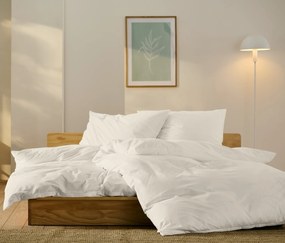 Posteľná bielizeň z perkálu, štandardná veľkosť, sivobiela