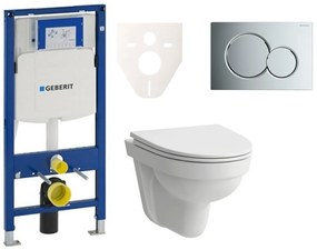 Cenovo zvýhodnený závesný WC set Geberit do ľahkých stien / predstenová montáž + WC Laufen Laufen Pro Nordic SIKOGES3H2