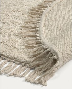 Krémovobiely bavlnený detský koberec ø100 cm Orwen – Kave Home