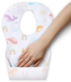 Jednorazové detské podbradníky BabyOno 10 ks v balení