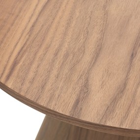 Kulatý odkládací stolek Ange 60 cm ořech