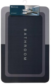 Predložka do kúpeľne Bathroom, 50x80 cm, sivá/čierna